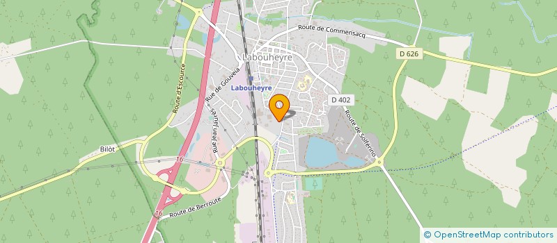 localisation de l'entreprise FORET SERVICE FORSER  LABOUHEYRE