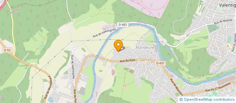 localisation de l'entreprise FORET TECH  MANDEURE