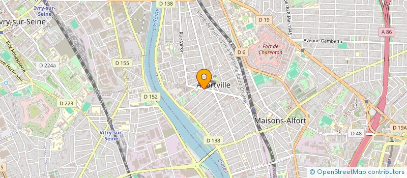 localisation de l'entreprise FORET VERTE COUVERTURE MULTISERVICES à ALFORTVILLE