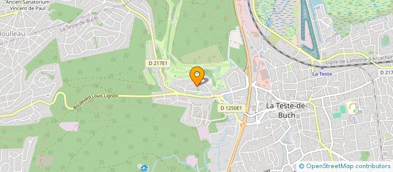 localisation de l'entreprise FORETS BRIGITTE COURBIN CHARLES LATAILLADE à LA TESTE-DE-BUCH