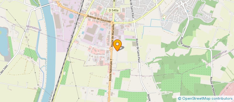 localisation de l'entreprise FORETS ET JARDINS DE FRANCE  MONTELIMAR