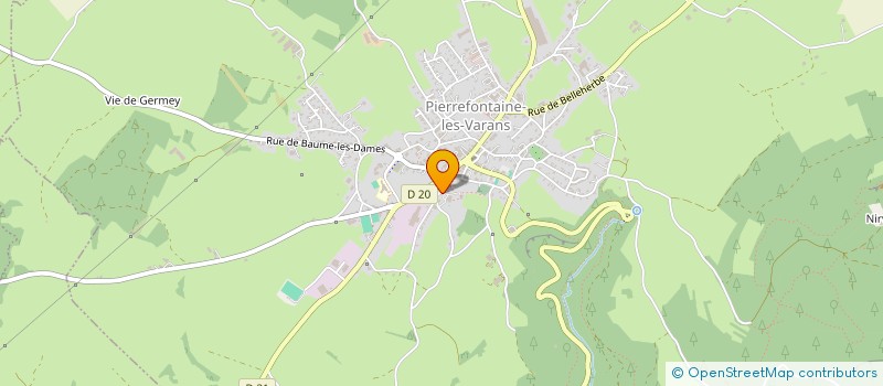 localisation de l'entreprise FORETS ET SCIAGES COMTOIS à PIERREFONTAINE-LES-VARANS