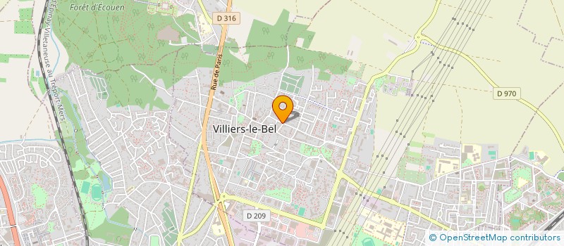 localisation de l'entreprise FORETS FRANCE EXPORT BOIS à VILLIERS-LE-BEL