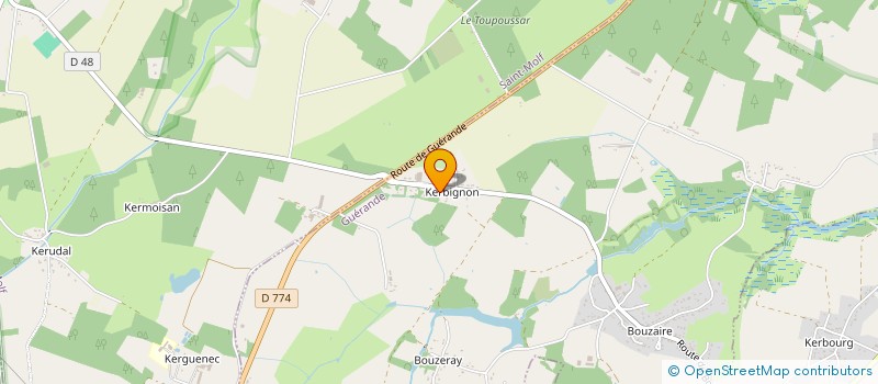 localisation de l'entreprise FORETS INDIVISION MABILEAU  GUERANDE