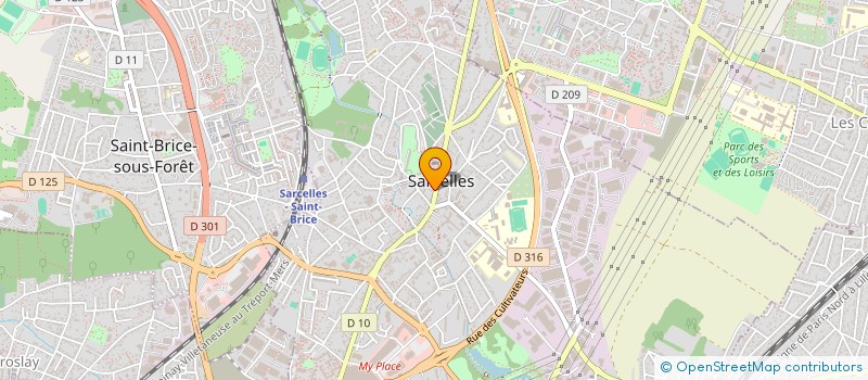 localisation de l'entreprise FOREVER  SARCELLES