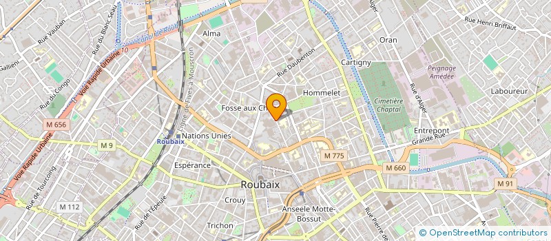 localisation de l'entreprise FOREVER à ROUBAIX