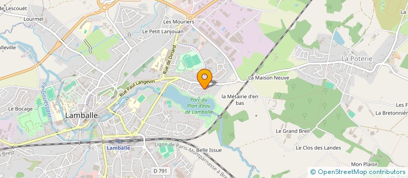 localisation de l'entreprise FOREVER  LAMBALLE-ARMOR