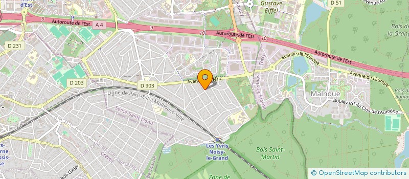 localisation de l'entreprise FOREVER à NOISY-LE-GRAND