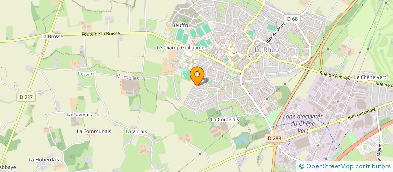 localisation de l'entreprise FOREVER  LE RHEU