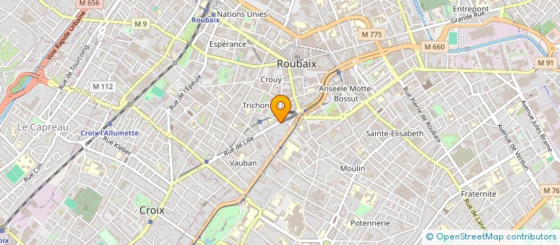 localisation de l'entreprise FOREVER FINANCE à ROUBAIX