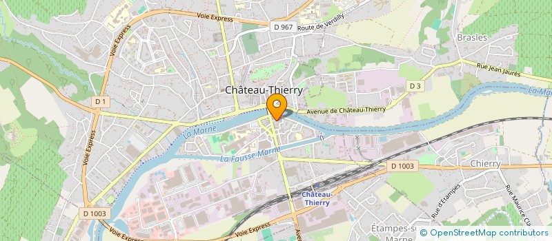 localisation de l'entreprise FOREVERFIT à CHATEAU-THIERRY