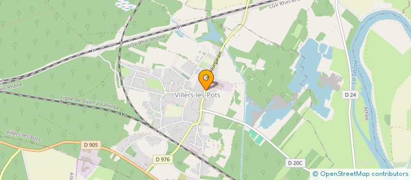 localisation de l'entreprise FOREY BOIS NEGOCE  VILLERS-LES-POTS