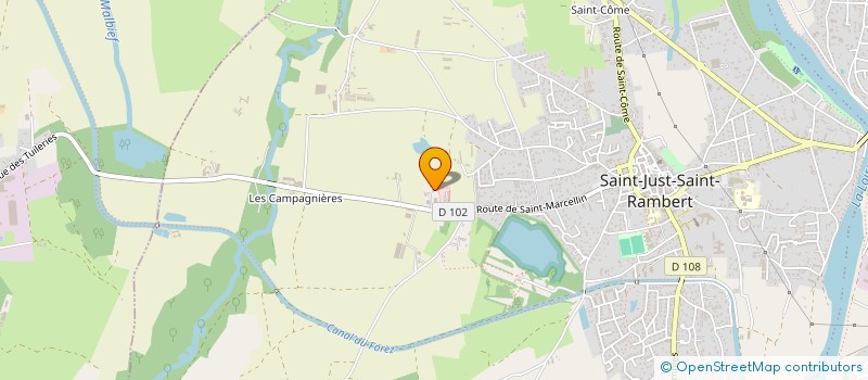 localisation de l'entreprise FOREZ BOIS CONSTRUCTION  SAINT-JUST-SAINT-RAMBERT