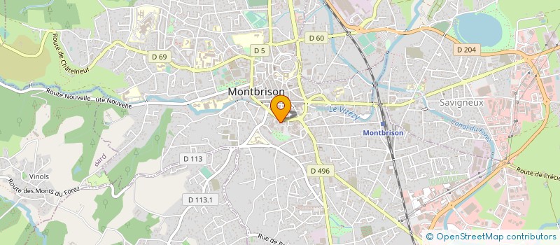 localisation de l'entreprise FOREZ COMMUNICATION  MONTBRISON