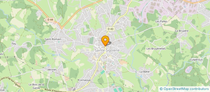localisation de l'entreprise FOREZ CONSTRUCTION à SAINTE-SIGOLENE