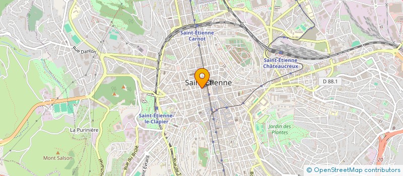 localisation de l'entreprise FOREZ ENERGY à SAINT-ETIENNE