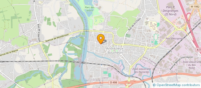 localisation de l'entreprise FOREZ ENTREPRENDRE à ANDREZIEUX-BOUTHEON