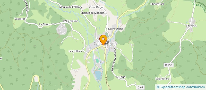 localisation de l'entreprise FOREZ ESCAPADE  SAINT-ANTHEME