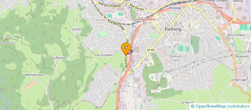 localisation de l'entreprise FOREZ FACADES PEINTURES  FRAISSES