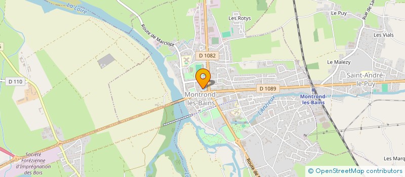 localisation de l'entreprise FOREZ FINANCE à MONTROND-LES-BAINS