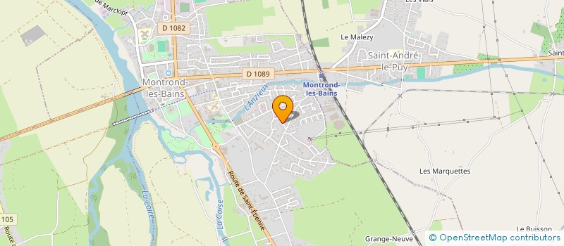 localisation de l'entreprise FOREZ FONCIER  MONTROND-LES-BAINS