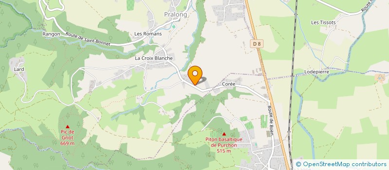 localisation de l'entreprise FOREZ MOTORBIKE  PRALONG