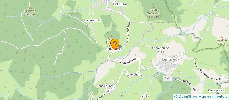 localisation de l'entreprise FOREZ OUTILLAGES ET SERVICES à ROCHE