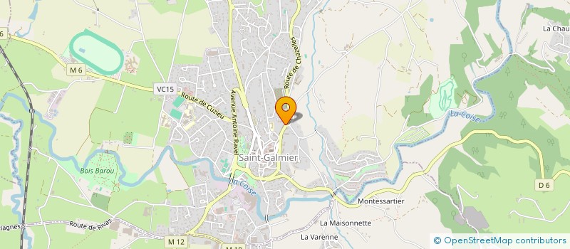 localisation de l'entreprise FOREZ PAIN  CUZIEU