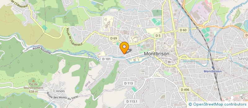 localisation de l'entreprise FOREZ PLONGEE 42  MONTBRISON