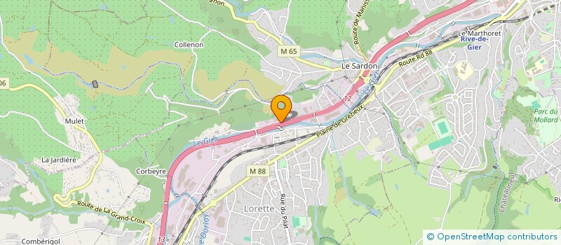 localisation de l'entreprise FOREZ PNEUS SERVICES  LORETTE