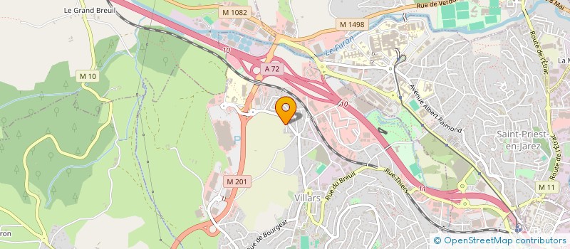 localisation de l'entreprise FOREZ PRESSING SERVICE-F.P.S. à VILLARS