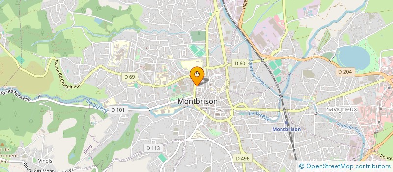 localisation de l'entreprise FOREZ PROJET IMMO  MONTBRISON