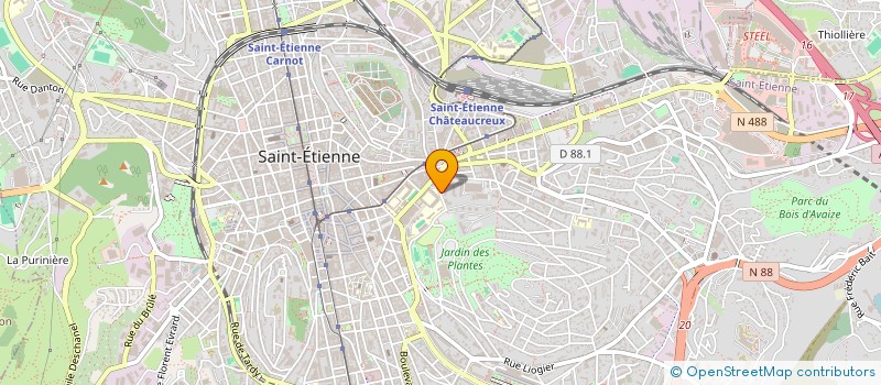 localisation de l'entreprise FOREZ ROCK PROD  SAINT-ETIENNE