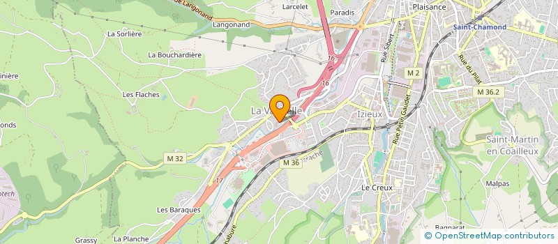 localisation de l'entreprise FOREZIENNE D OXYCOUPAGE à SAINT-CHAMOND