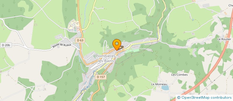 localisation de l'entreprise FORFAIT COLONNE VERTEBRALE à PLOMBIERES-LES-BAINS