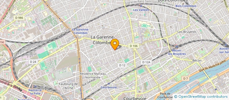 localisation de l'entreprise FORG CENTER à LA GARENNE-COLOMBES