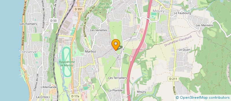 localisation de l'entreprise FORGACOM à MOUXY