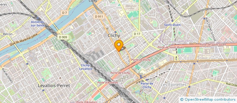 localisation de l'entreprise FORGAMIC à CLICHY