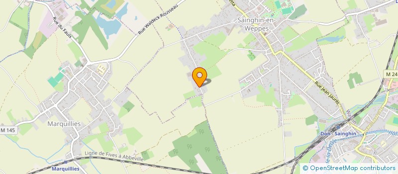localisation de l'entreprise FORGE 2000 à SAINGHIN-EN-WEPPES