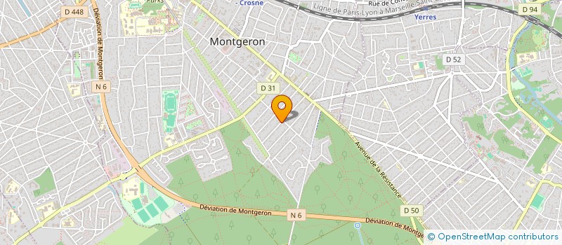 localisation de l'entreprise FORGE à MONTGERON