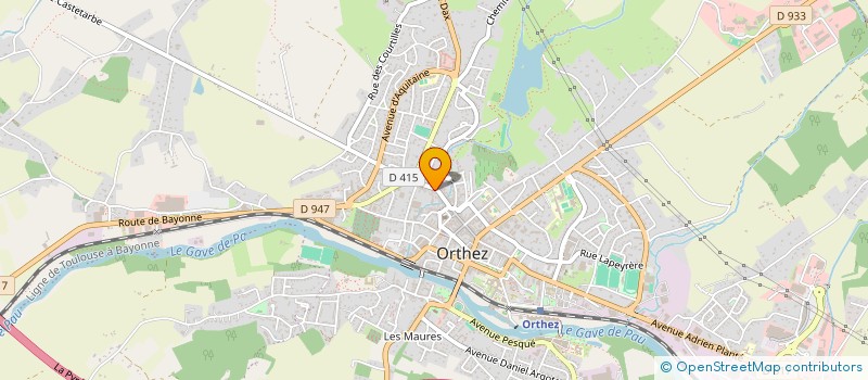 localisation de l'entreprise FORGE  ORTHEZ