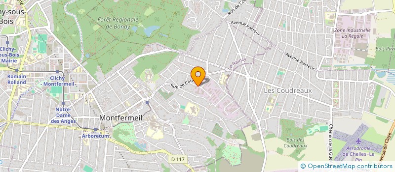 localisation de l'entreprise FORGE AFFUTAGE ET CIE à MONTFERMEIL