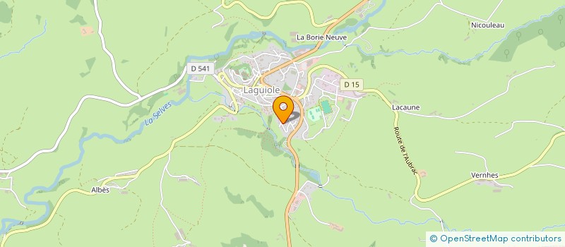 localisation de l'entreprise FORGE DE LAGUIOLE à LAGUIOLE