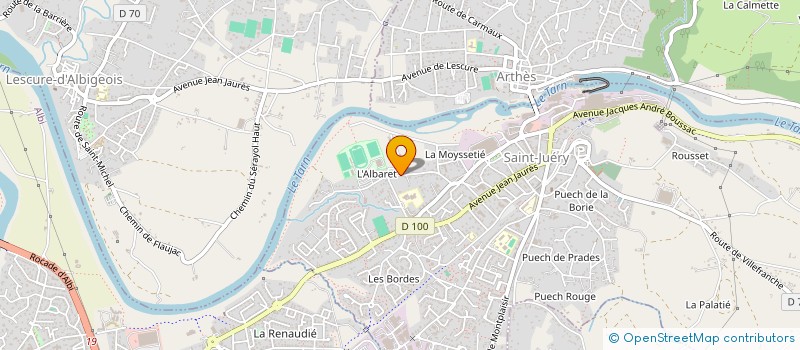 localisation de l'entreprise FORGE DE SAINT-JUERY  SAINT-JUERY
