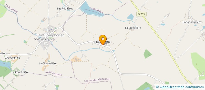 localisation de l'entreprise FORGE ESNAULT à LES LANDES-GENUSSON