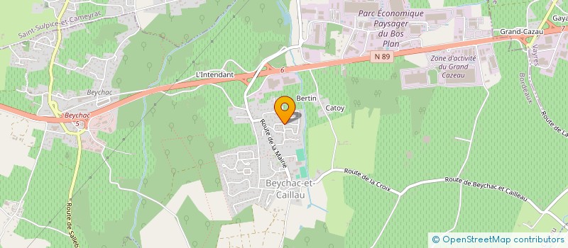 localisation de l'entreprise FORGE GYM  BEYCHAC-ET-CAILLAU