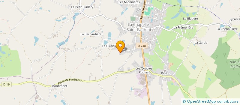 localisation de l'entreprise FORGEARD CHARLY  LA CHAPELLE-SAINT-LAURENT
