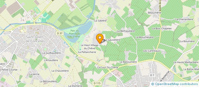 localisation de l'entreprise FORGEAU IMMO  SAINT-JULIEN-DE-CONCELLES