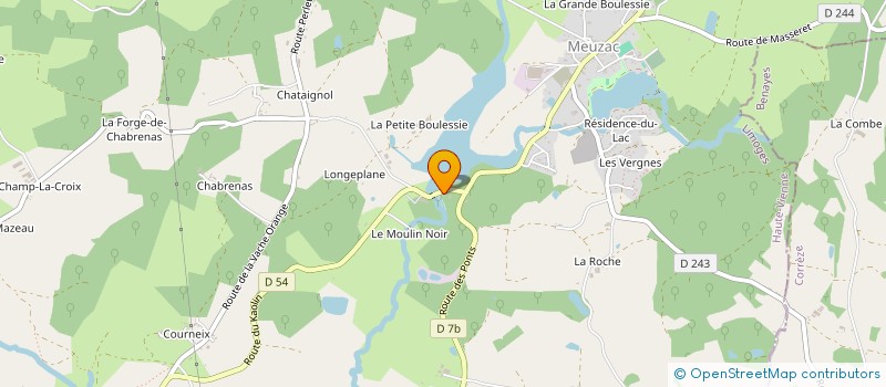 localisation de l'entreprise FORGENEUVE à MEUZAC