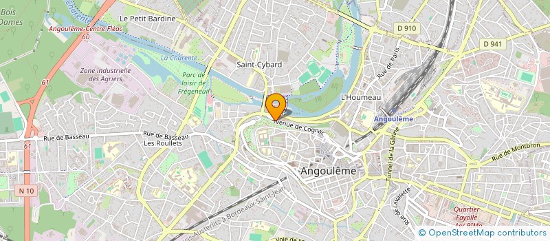 localisation de l'entreprise FORGERIT à ANGOULEME